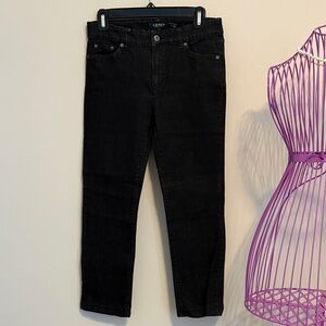 Lauren Ralph Lauren Women's Black Ankle Jeans